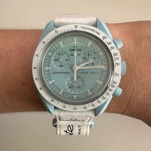 New in box Omega x Swatch Mission to Uranus bioceramic moonswatch